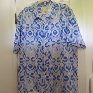 Island Republic Vintage Collection Hawaiian Shirt XXL  Blue and White